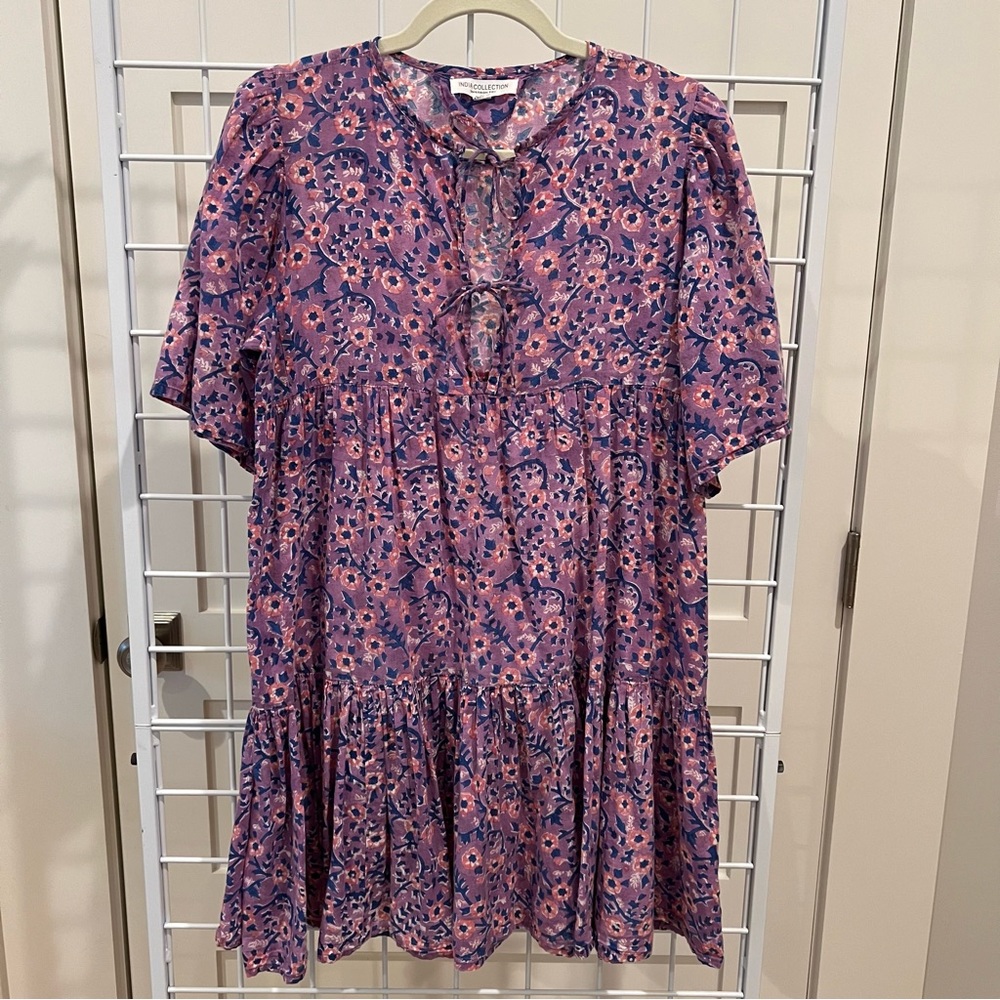 Emerson Fry India Collection Isla Dress in violet wildflower size xs/s